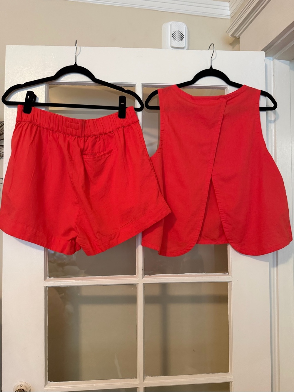 Pact Women's Bright Red Sleeveless Top & Shorts Set - Picture 2 of 3